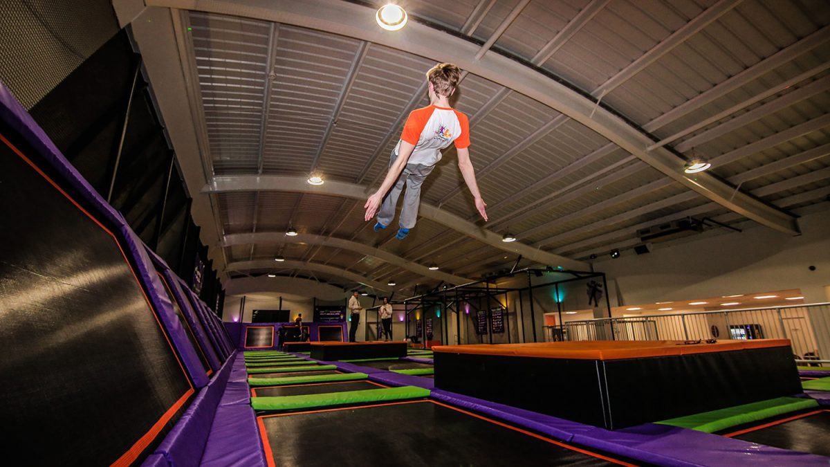 We’ve now completed four Jump Arena trampoline sites, two of which were huge areas with party rooms.